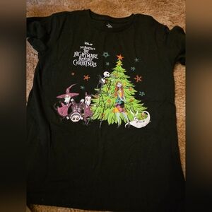 Disney Festive Black and Green Short Sleeve Tees
